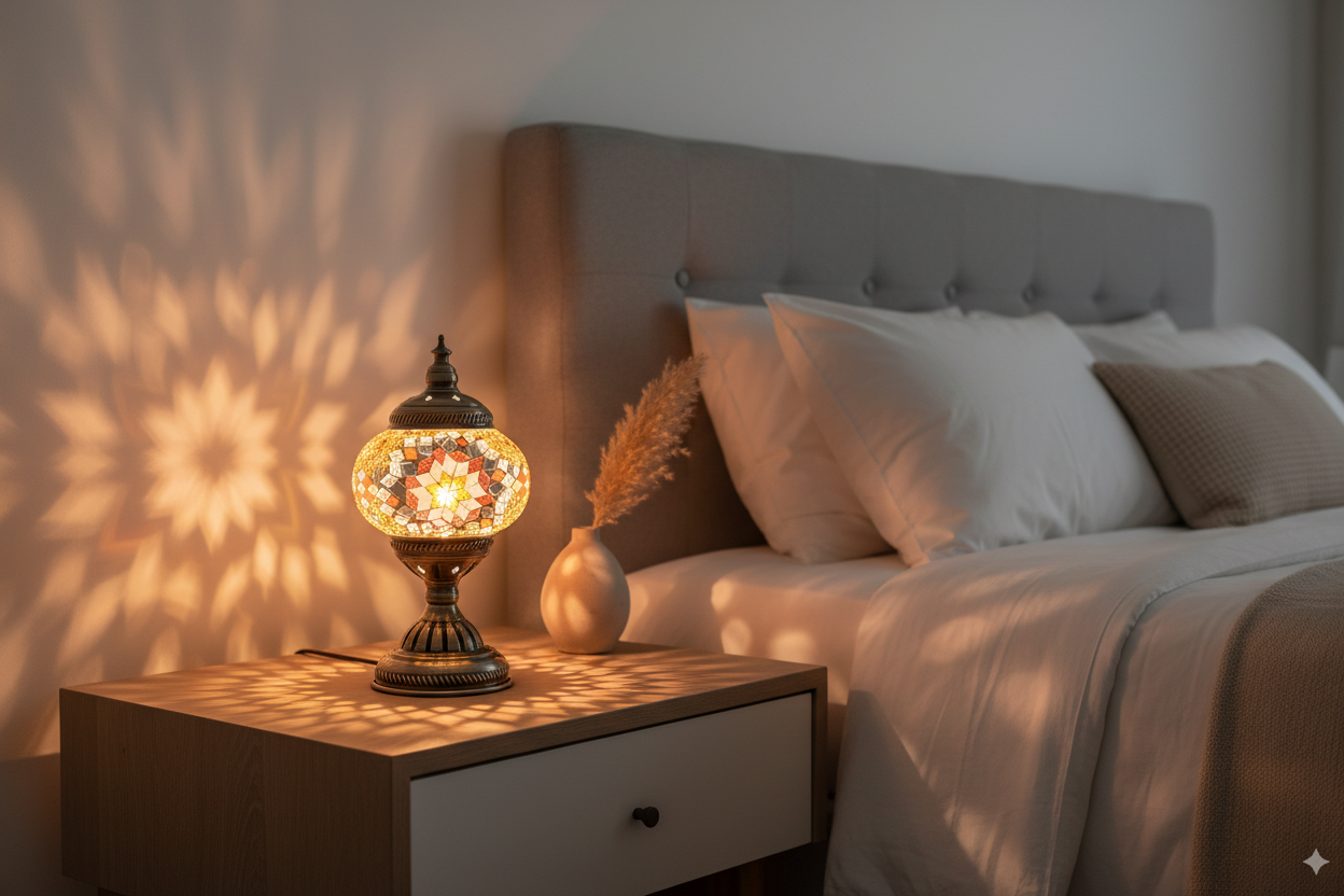 Golden Star Lamp - Bedroom