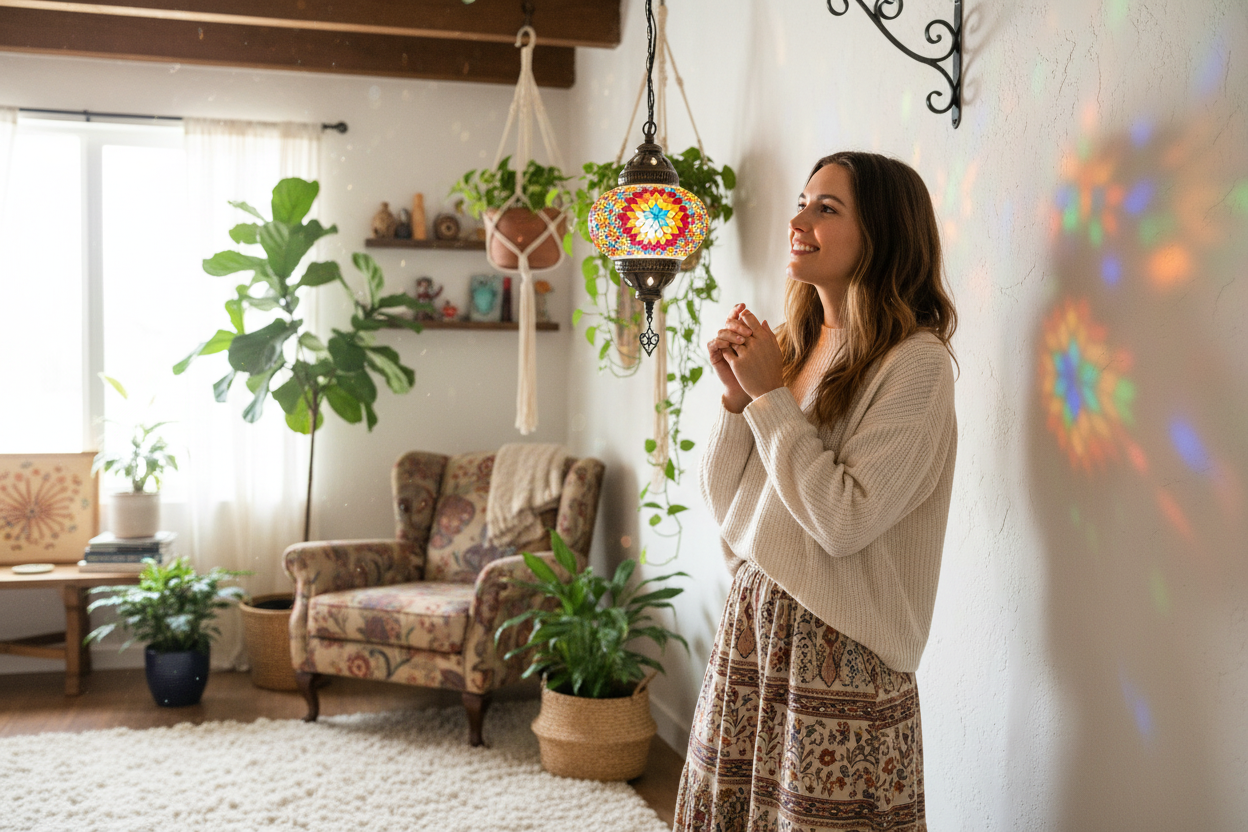 Hanging Lamp – Admiring It